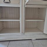 Buffet vintage en bois beige