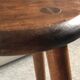 Tabouret de ferme tripode vintage