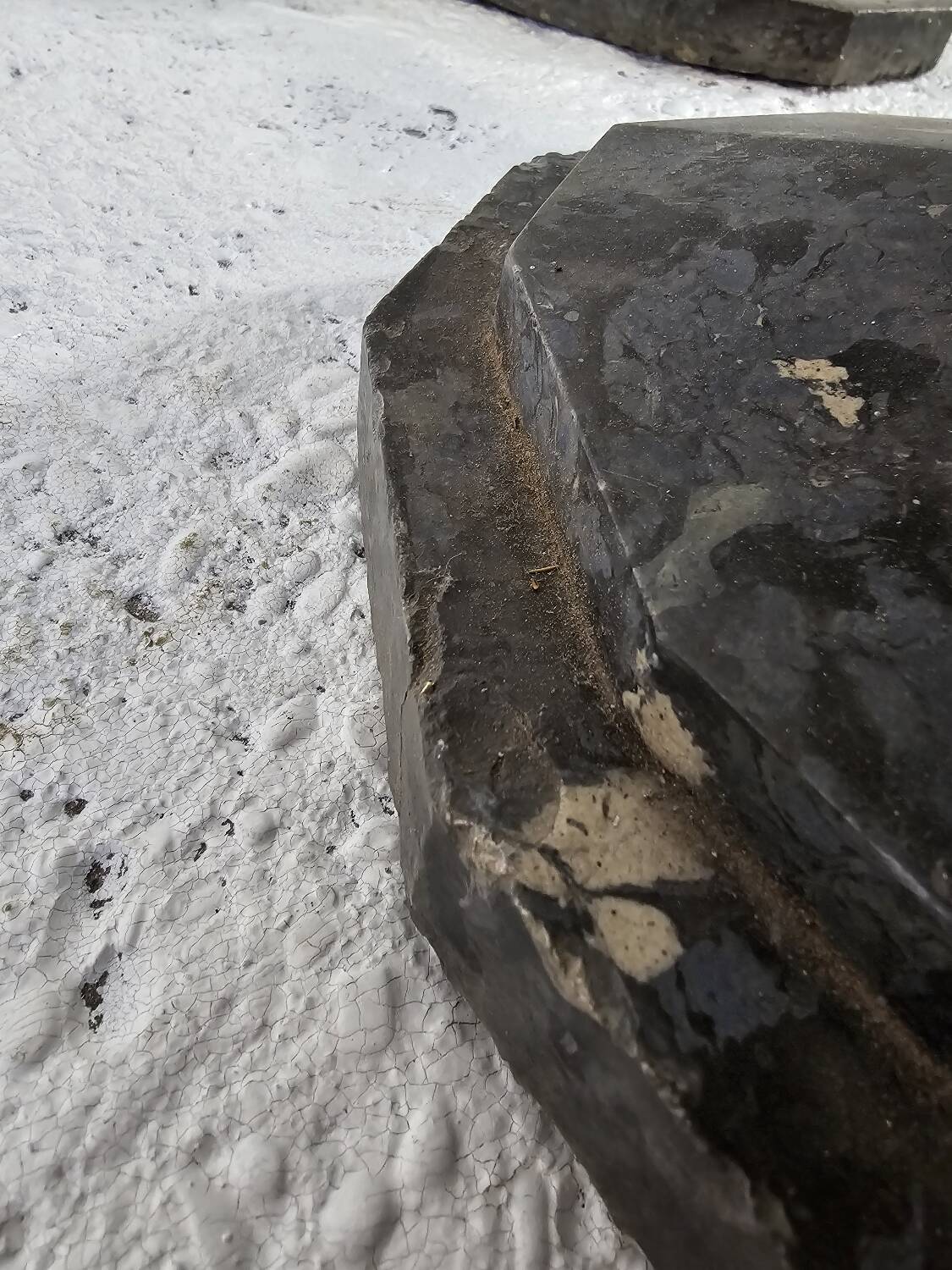 Pair of Art Deco marble columns 1900