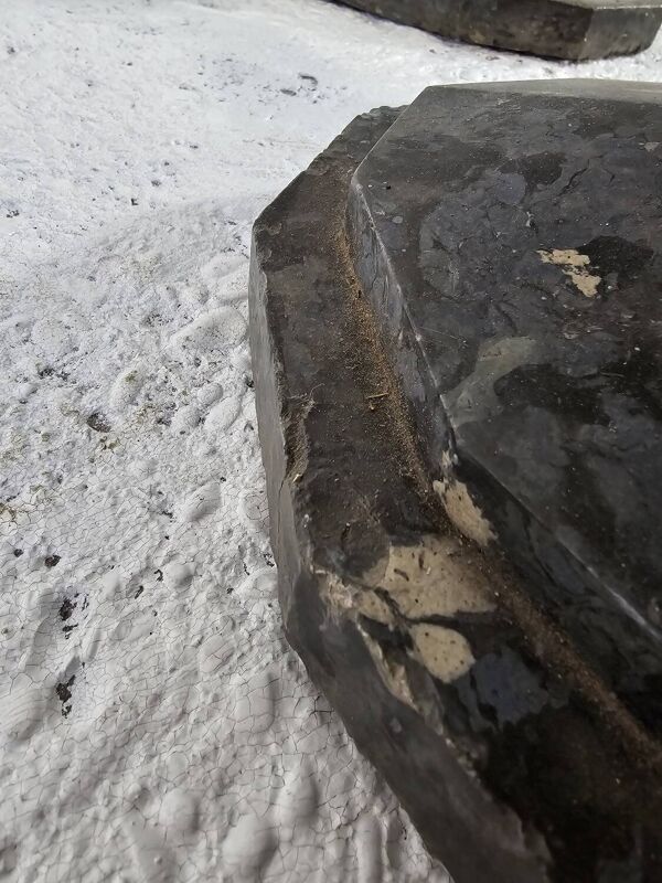 Paire de colonnes en marbre art déco 1900