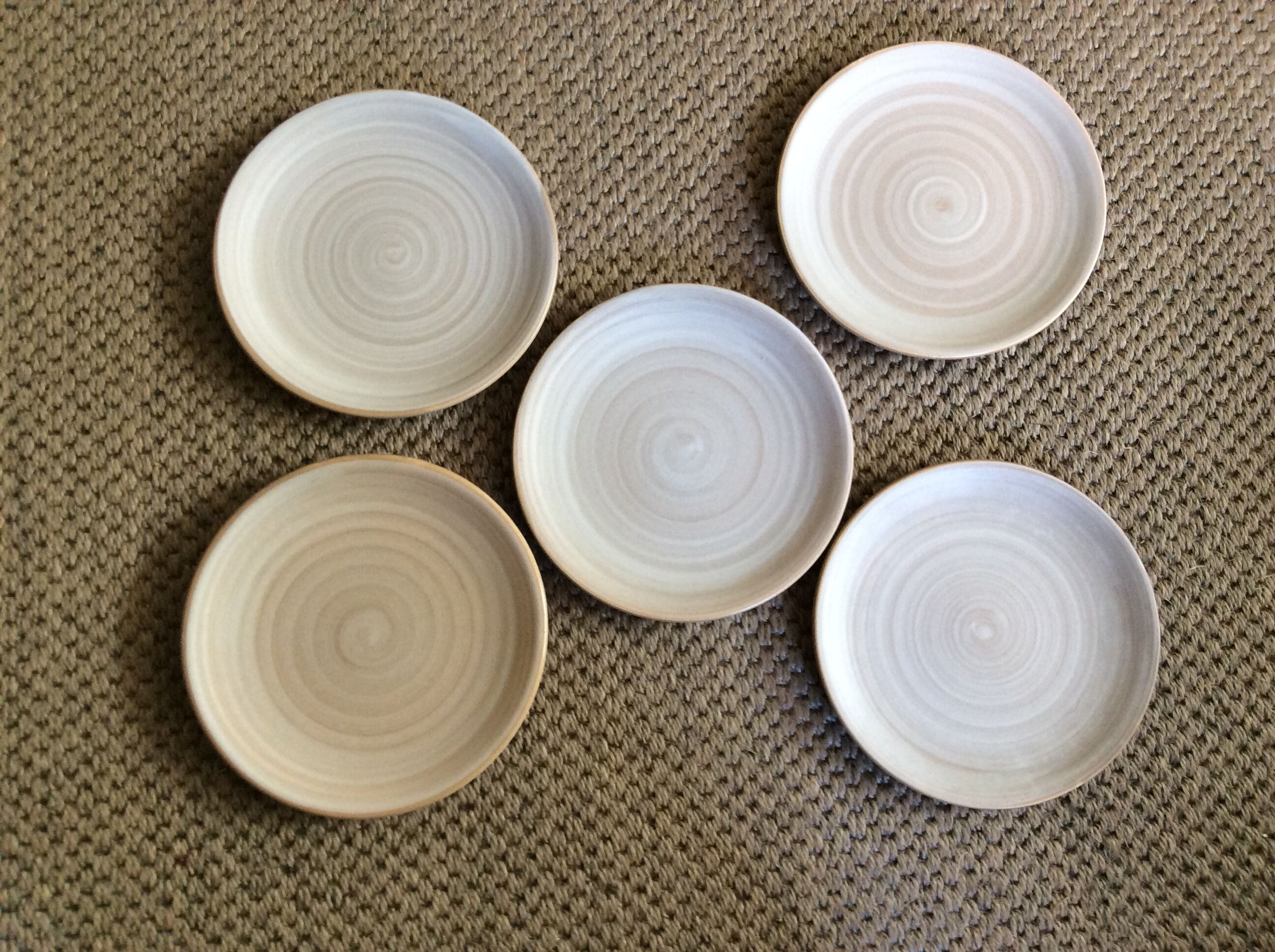 Series of 5 dessert plates