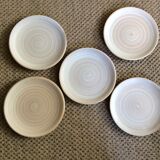 Series of 5 dessert plates