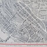 Map of Paris - Peltier Blondel La Rougery