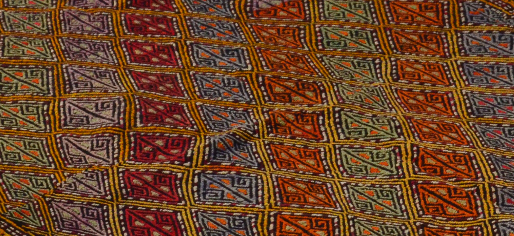 Anatolian handmade kilim rug 267 cm x 153 cm