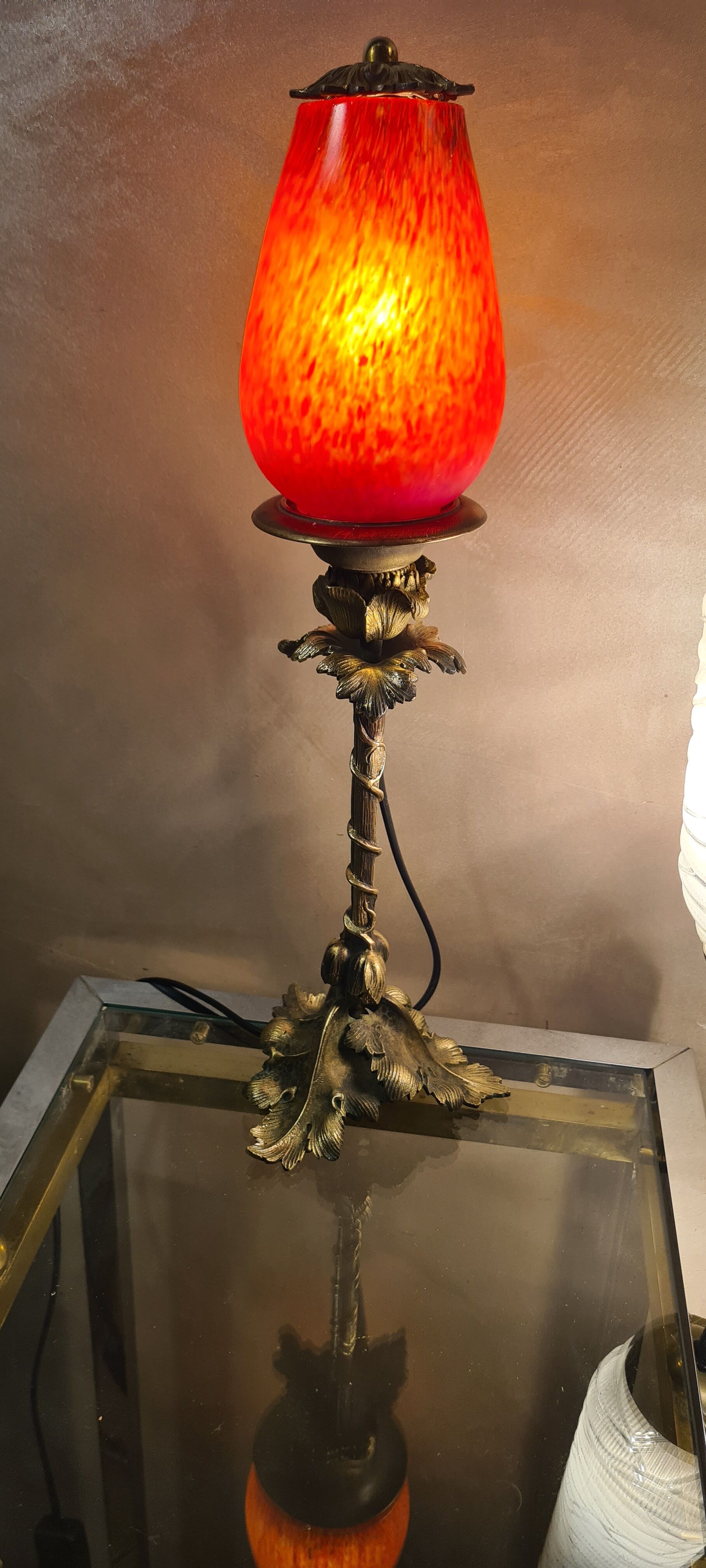 lampe bronze art nouveau 1900/20
