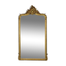 Grand Miroir Ancien Doré 19ème Siècle Style Baroque Facetté 145cm