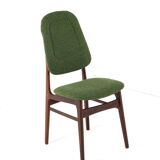 Ensemble de 6 chaises de salle à manger en teck hollandais design vintage