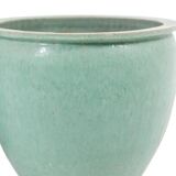 Pair of large glazed terracotta planters. 1950s.