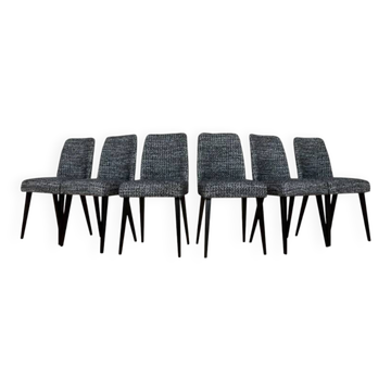 Vintage Dining Chairs, by SFM Poland, 1960’s, Set Of 6