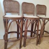 Rattan bar stools