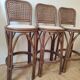 Rattan bar stools
