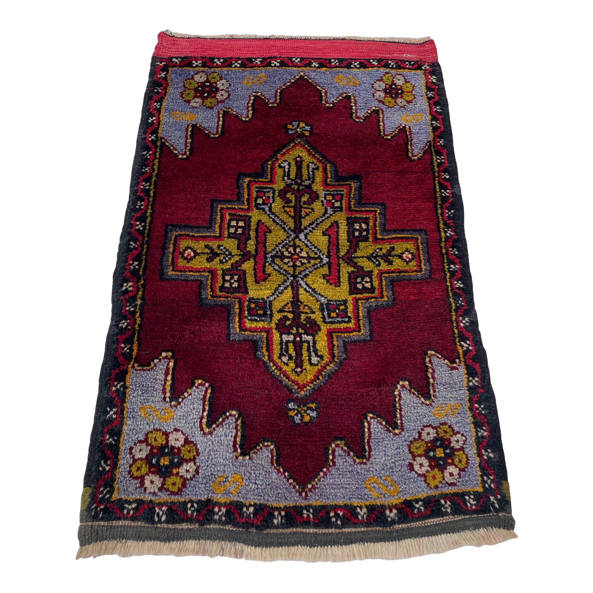 Vintage Turkish Anatolian rug, 100 x 61 cm