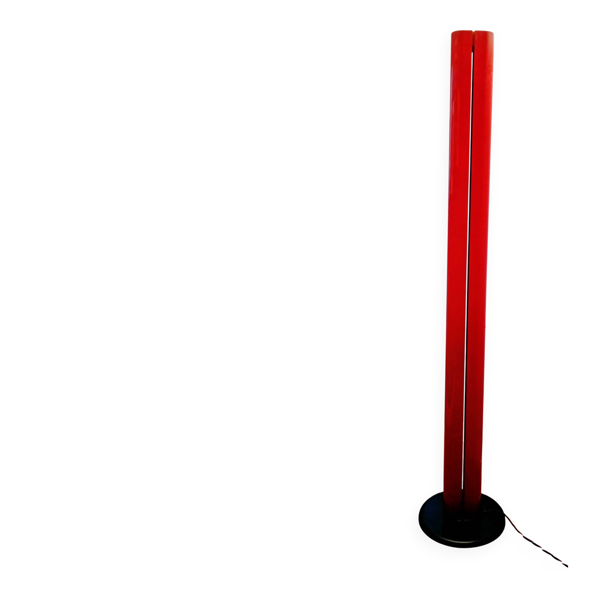 Rare Artemide "Megaron" red floor lamp - design by Gianfranco Frattini 1979