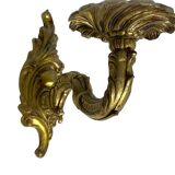 Paire d'appliques murales en bronze chandelier, style classique, Louis XV