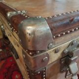 Large art deco travel trunk