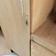 Renovated vintage 1950s oak boarding school wardrobe