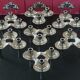 Rare set of 7 BMF Orion type Nagel candlesticks with box