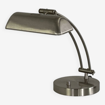 Chrome metal articulated desk lamp