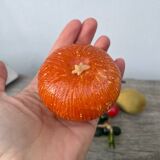 Fruits: grapes, tomatoes, oranges, cherries, kiwis in Murano glass