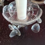 Lustre ancien verre et laiton