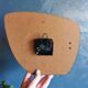 Vintage clock asymmetrical silent wall clock "Maty golden black"