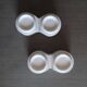 Duo of vintage double egg cups in ceramic 1970s 1980s