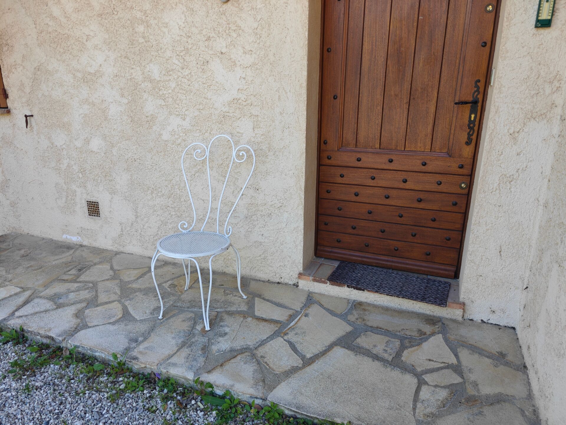 Salon de jardin 7 pièces en fer forgé, années 60