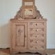 Commode coiffeuse Art déco bois brut
