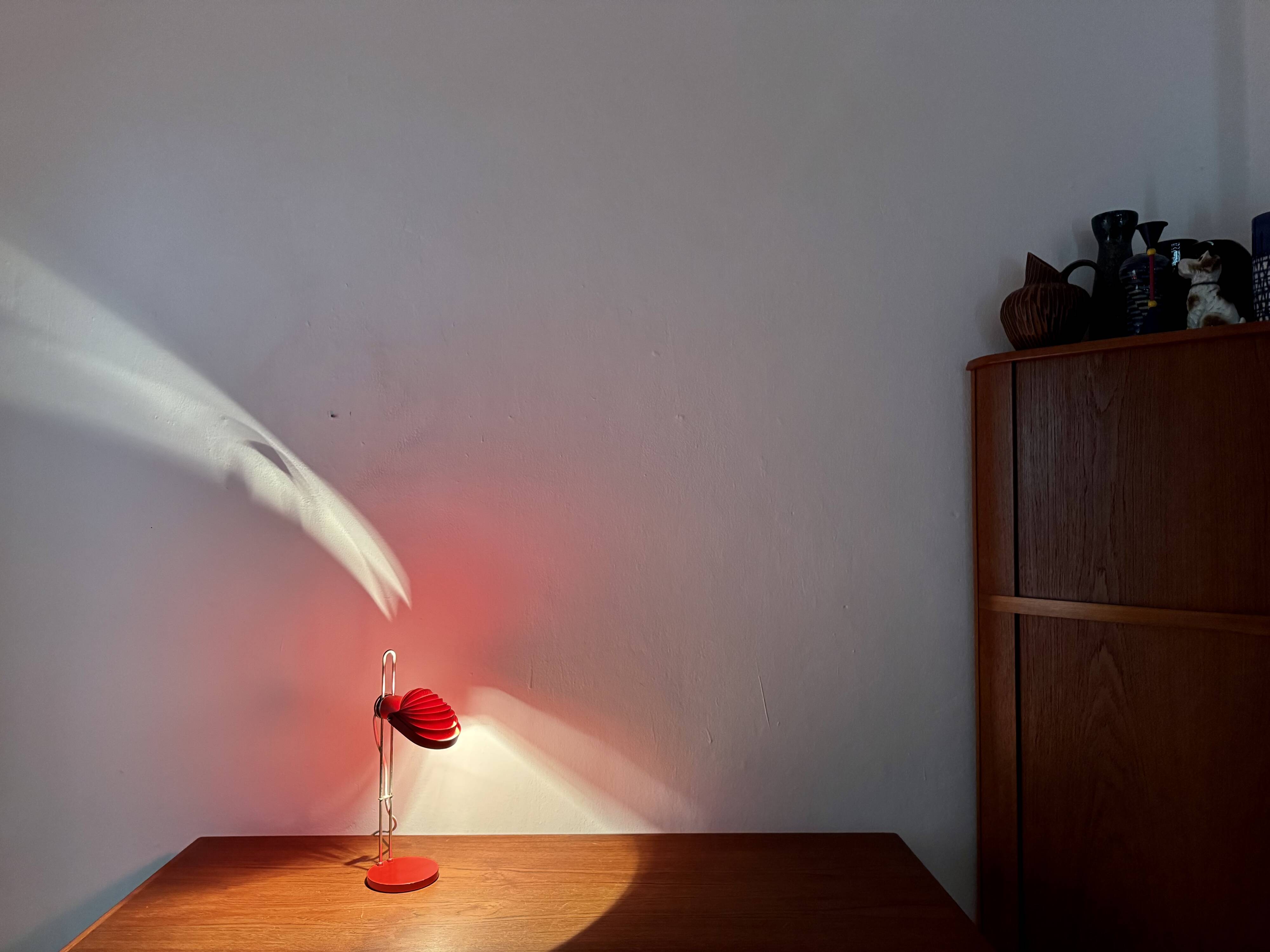 Metal Table Lamp by E.R. Nele for Temde