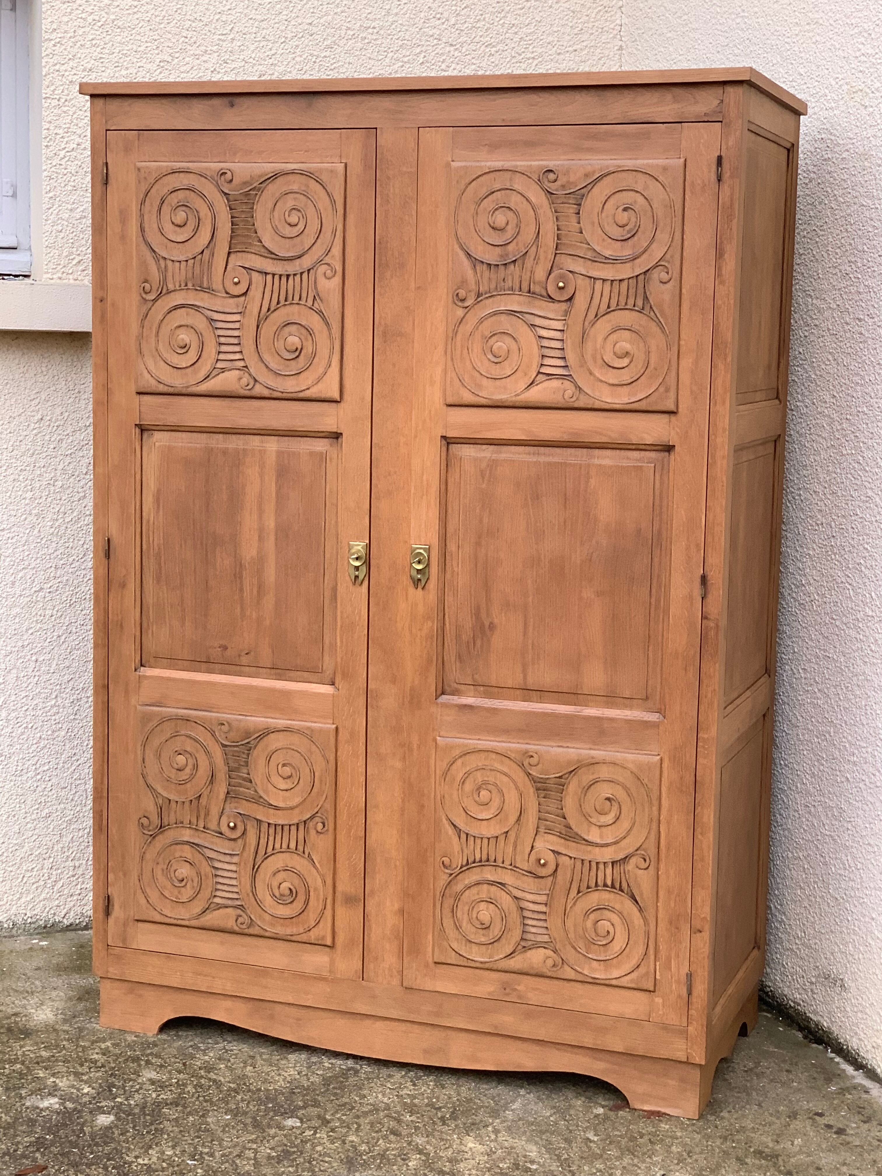 Vintage cabinet 1950 solid oak