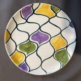 Assiette MBA pornic Arlequin année 50