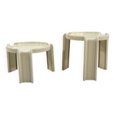 Pair of side tables by Giotto Stoppino for Kartell, 1970.