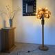 Ornamental floor lamp with "flower" patterns from the 1970s.