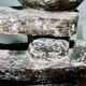 Brutalist stone candle holder 1960
