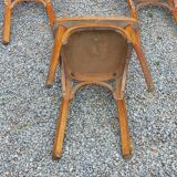 Set of 6 1950s bistro chairs