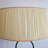Lampadaire en métal laqué noir, 1950