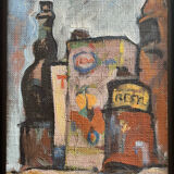 Painting another garage death, comes from Raymond Guidot's workshop