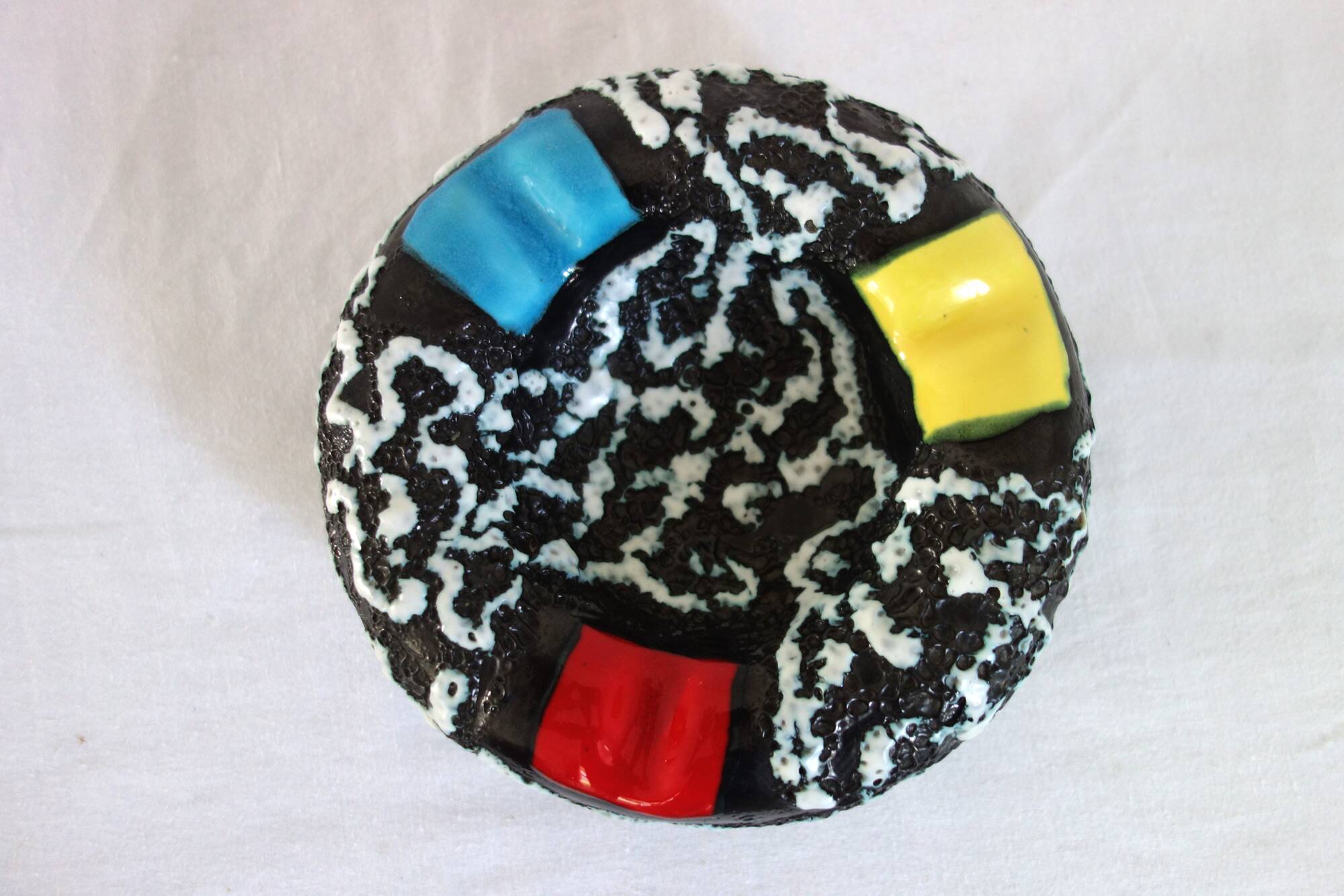 Vallauris Fat Lava pocket ashtray from the 60s