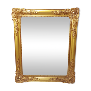 Miroir bois et stuc doré