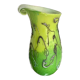 Vase Silviy glass blown Murano varried glass paste object decoration