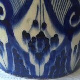 Large blue vase in Moroccan ceramic from Safi
