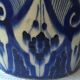 Large blue vase in Moroccan ceramic from Safi
