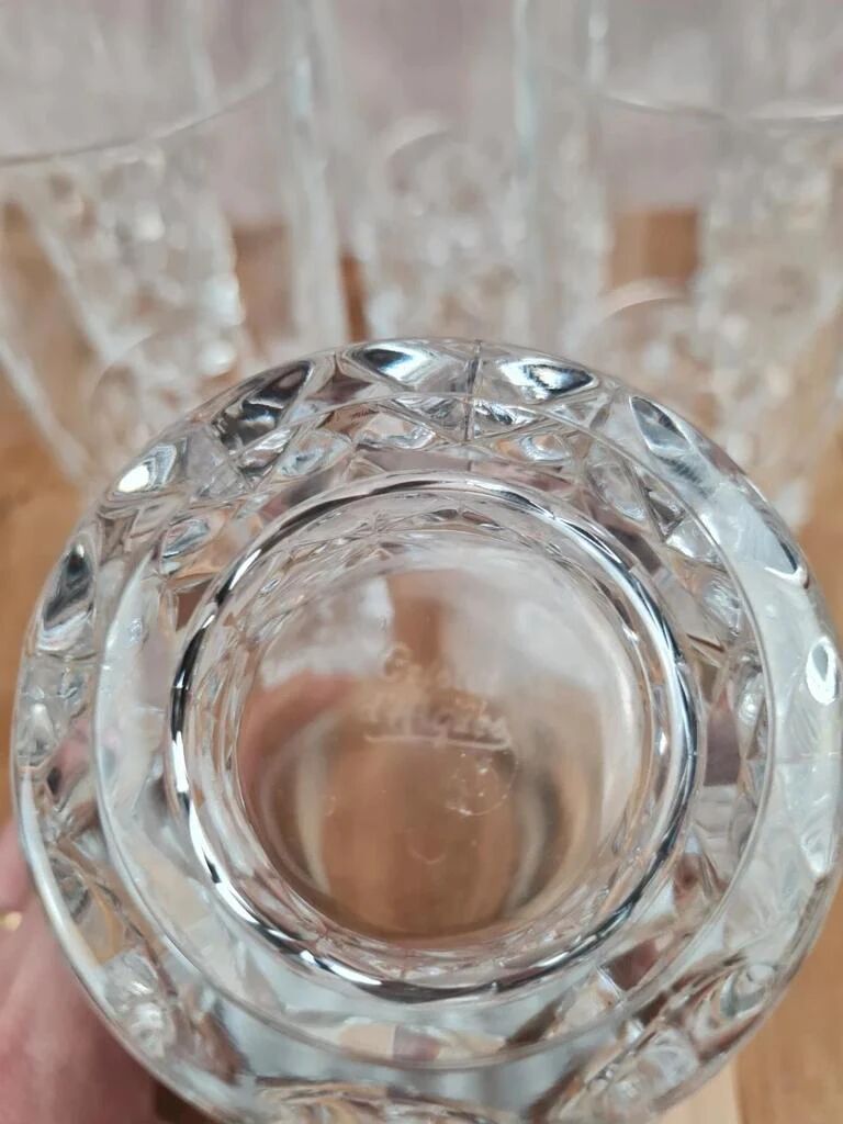 Set of 6 Cristal d’Arques glasses – Sully model – height 14 cm