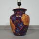 Hand-turned ceramic / glazed vase lamp holders 1970s (most likely French)