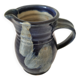 Stoneware pitcher Saint-Père, deep blue nuanced glaze