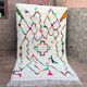 Handmade Berber wool rug: Moroccan Azilal style, colorful patterns