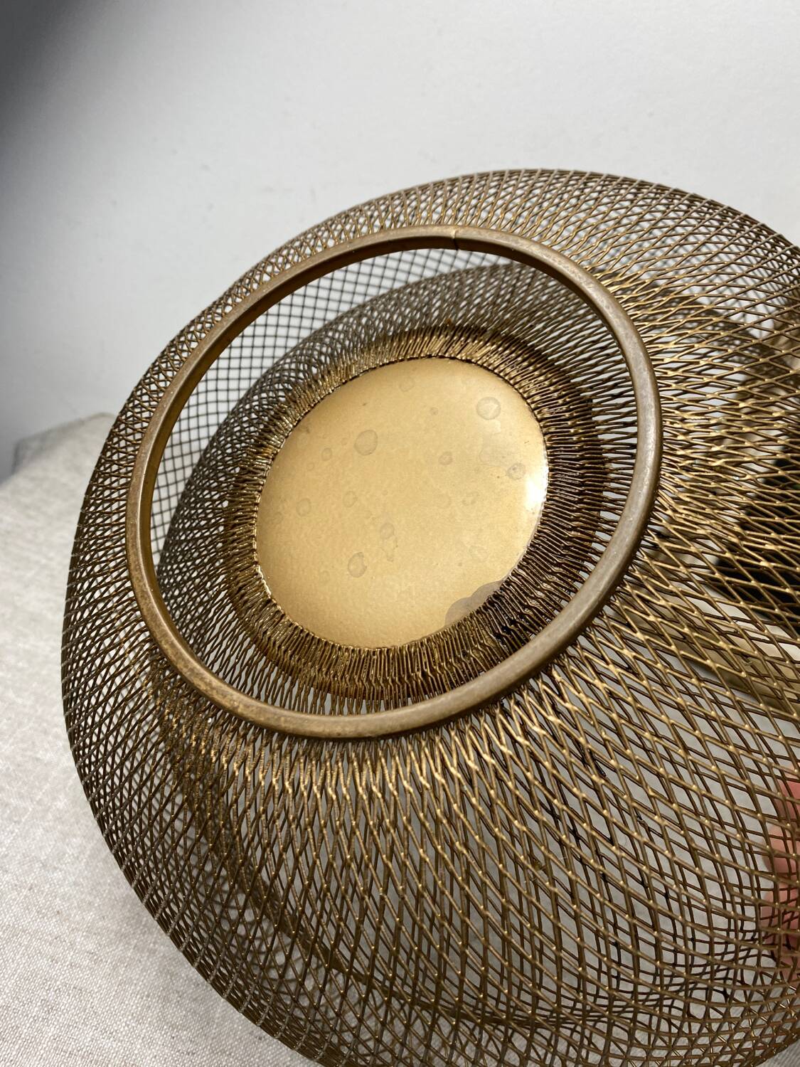 Gold metal basket