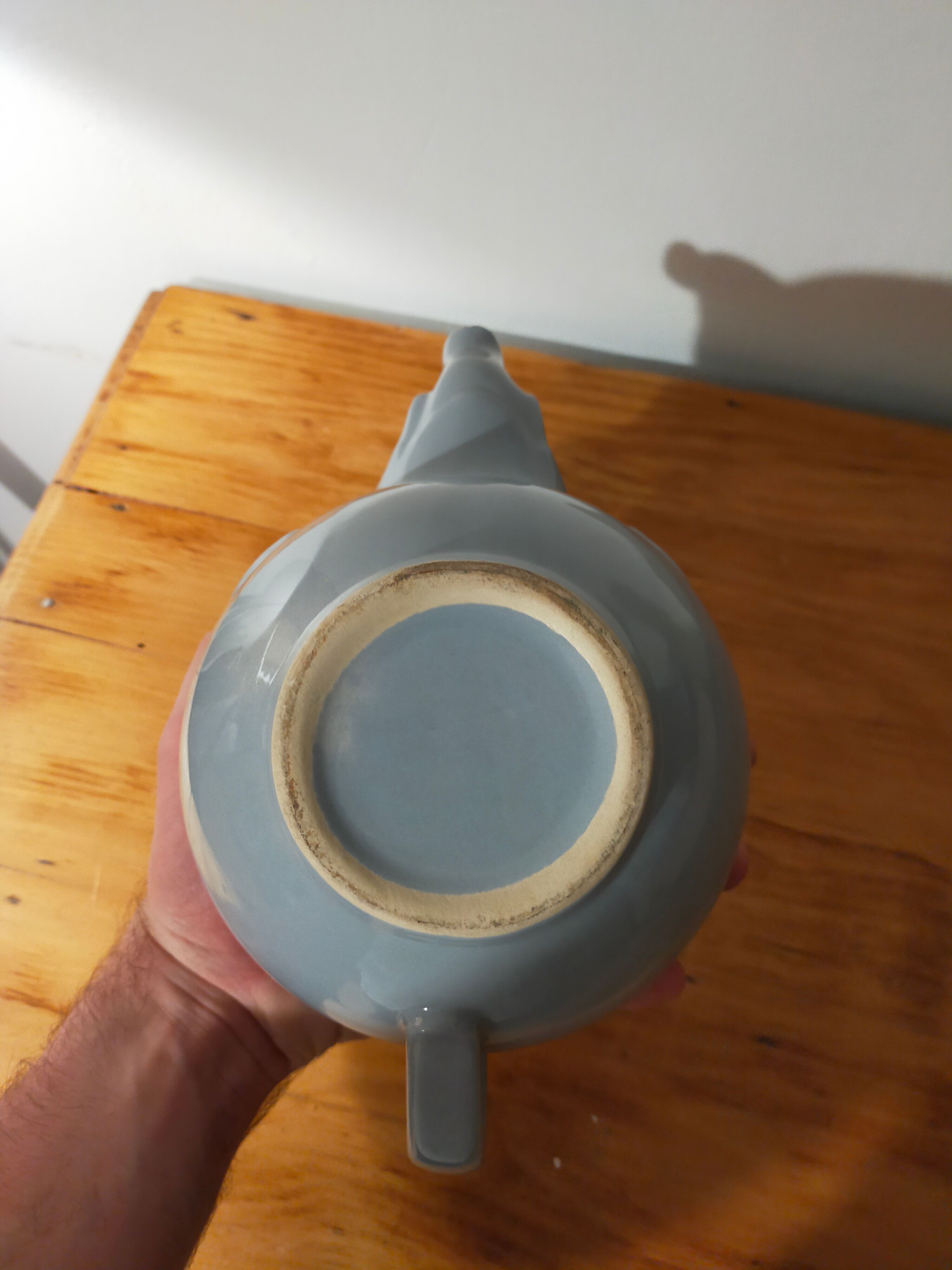 Vintage Elephant teapot in gray ceramic