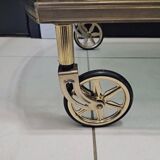 Vintage trolley in gilded and silvered bronze