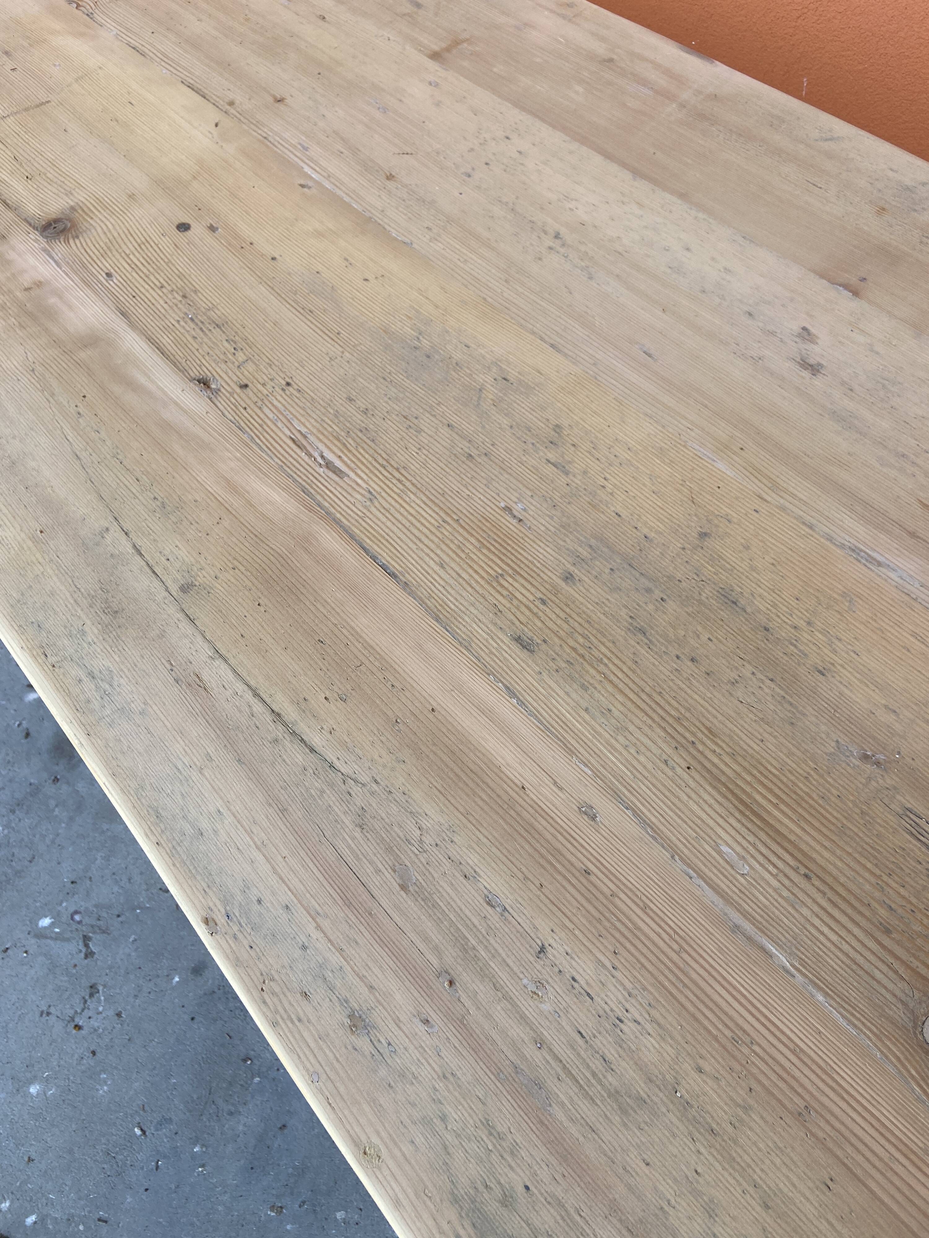 Grande table de ferme 280 cm en sapin